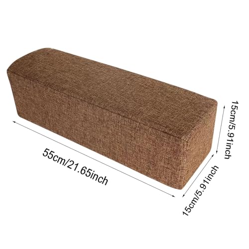 Coussin accoudoir de canapé ergonomique et support dorsal marron
