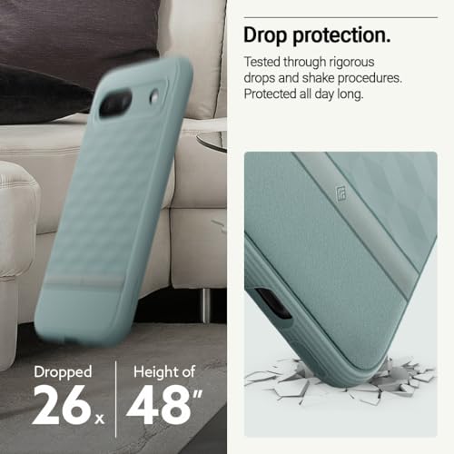 Image of Caseology Parallax for Google Pixel 8a Case 5G [3D Ergonomic Design](2024) - Sage Green