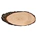 Produktbild Rindenbrett Esche oval - Rindenscheibe Baumscheibe geschliffen Holzbrett, Brettgröße:ca. 45cm lang