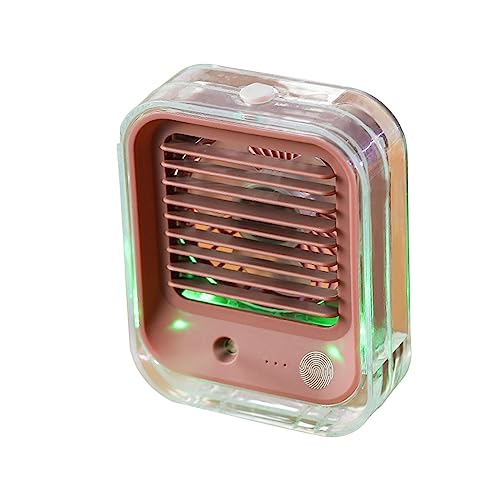 F Fityle Ventilatore di Raffreddamento Personale Nano Misting Spray Condizionatore d' Portatile Ventilatore Portatile per nebulizzazione dell'Acqua per, Marrone