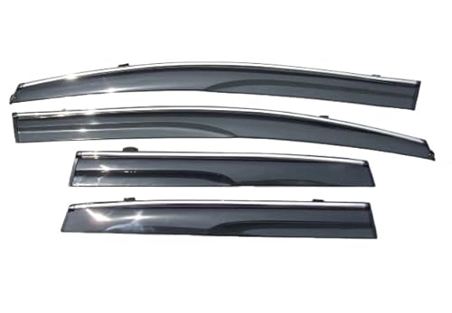 【BREED】 【説明書付】 フィット ハイブリッド GP GP1 GP4 メッキモール ドアバイザー サイドバイザー/取付金具付