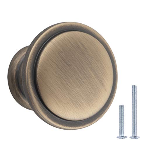 Preisvergleich Produktbild AmazonBasics AB1100-AB-25 Möbelknäufe, 25er-Pack, Messingoptik antik