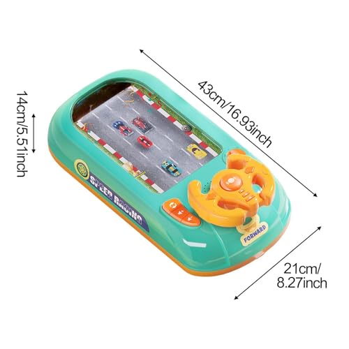 Qianly Simulação de brinquedos de volante de direção, brinquedo de volante para carro, presente para