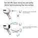 AirPods Pro & AirPods Pro 2 Replacement Ear Tips – Noise-Reducing Silicone Earbud Covers with Secure Fit & Portable Storage Plastic Bag (6 Pairs-White, Assorted S/M/L)