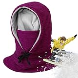 Yorajuy Gorro Protector Esponjoso | Sombreros Ajustables para Cubrir el Cuello - Diseño de cordón a Prueba de Viento Cabeza Cuello Calentador Facial para Actividades al Aire Libre Montar Ciclismo