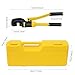 Handheld Hydraulic Rebar Cutter 8-Ton, 12-Chrome Blade Bolt Cutters Heavy Duty,Professional Handheld Hydraulic Rebar Cutter Steel Bolt Chain Cutting Tool Handheld Box (Yellow)