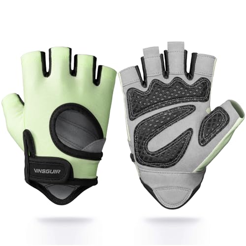 VINSGUIR Workout Gloves for Men and Women, Weight Lifting Gloves with Excellent Grip, Lightweight for Gym Exercise, Cycling, Cross Training, Pull ups, Fitness, Climbing and Rowing