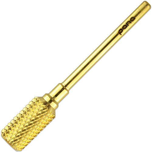 Beauticom Professional Pana Gold Large Dome Top Barrel Carbide Bit (Coarse) 3/32