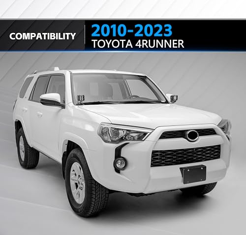 Soportes de luz para zanja bisagras capó Toyota 4Runner 2010-2023 soporte montaje LED negro par 3