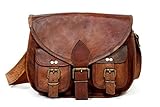 [page_title]-Wunderschön handgemachte echte Ziegenleder Satchel Sling Schultertasche