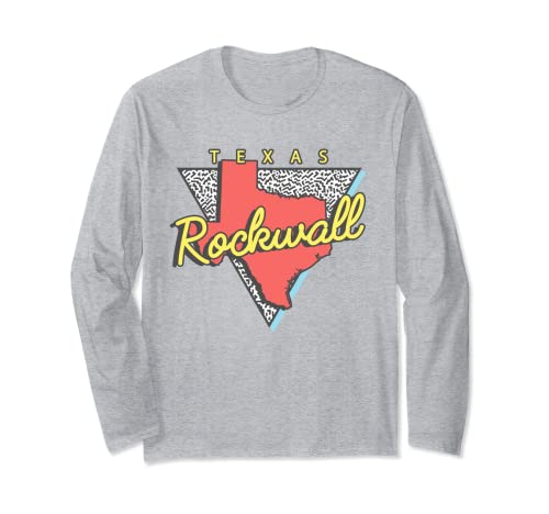 Rockwall Texas Retro Triangle TX City Long Sleeve T-Shirt