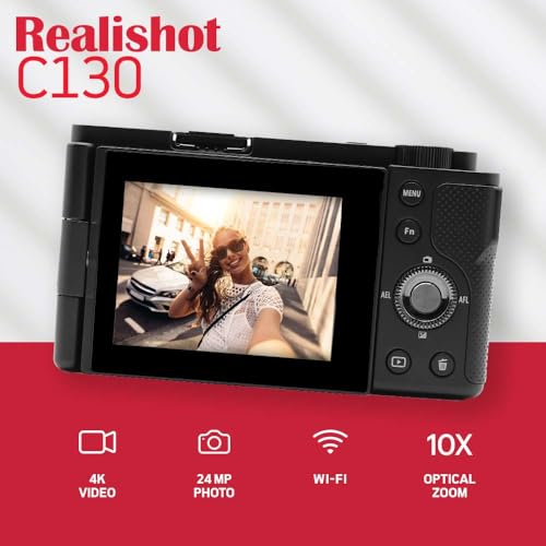 Agfaphoto C130 1/2.8'' Fotocamera Compatta 24 Mp Cmos 3840 X 2160 Pixel Nero - 2