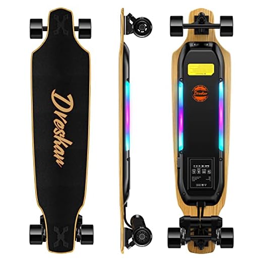 DresKar FT001 Electric Skateboard 1800W Dual Motors with Remote Control Top Speed 25MPH, 17 Miles Range Longboard Can Carry 330 Pounds for Adults and Youth