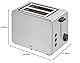 WMF Stelio Toaster 2 Scheiben Edelstahl, Doppelschlitz mit Brötchenaufsatz, Bagel-Funktion, 7 Bräunungsstufen, 900 W, Toaster edelstahl matt silber