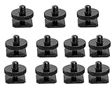 Fotasy SCX5 1/4 to 20 Inches Tripod Screw to Flash 5-Piece Shoe Mount Adapter with Premier Cleaning Cloth (Black)