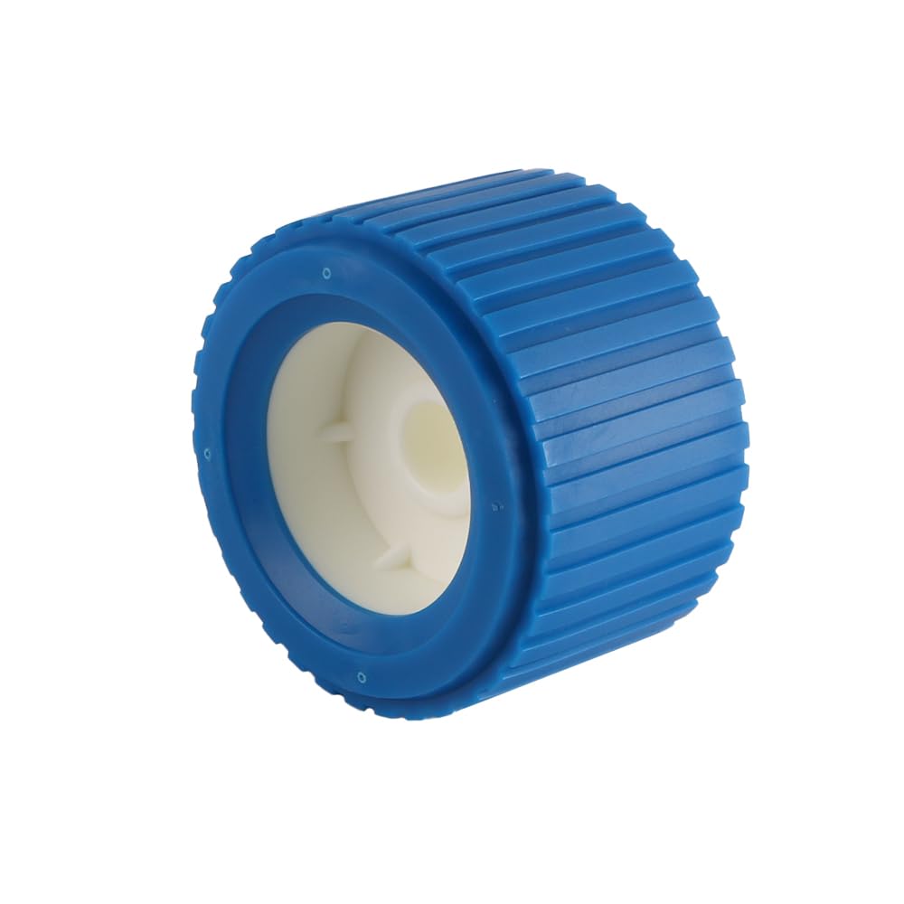 Set di rulli per rimorchi per Barche, 2 Pezzi, rulli oscillanti a Coste Marine, 108 x 75 x 19 mm, Blu PP, Resistenti alle Alte Temperature, per Il varo di rimorchi per Barche e Yacht