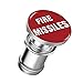 Melife Car Cigarette Lighter Replacement, FIRE MISSILES Button 12V Accessory Push Button Fits Most Automotive Vehicles Red