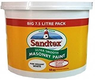 Sandtex Ultra Smooth Masonry Paint - Pure Brilliant White - 7.5 litres by Sandtex