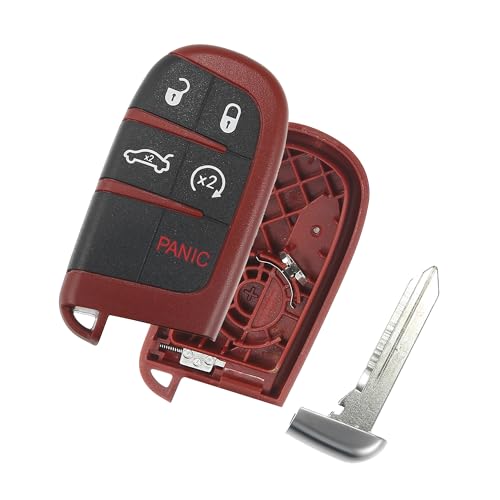Coque de clé pour Jeep Grand Cherokee et Dodge Challenger | Boîtier de télécommande 5 boutons