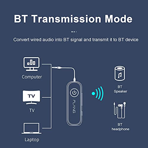 Moochy Wireless Bluetooth 5.1 Receptor Transmissor Clip portátil Adaptador de áudio sem fio Kit viva