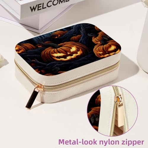 Rangement bijoux citrouille velours anti-nœuds portable