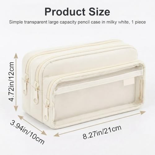 Image of Zibuyu Large Capacity Pencil case with 4 compartments Pencil Pouch for Girl