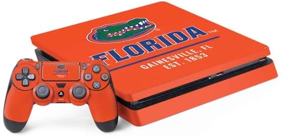 Skinit Decal Gaming Skin Compatible with PS4 Slim Bundle - Officially Licensed University of Florida Blue Jersey Design