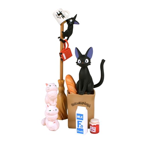 Ensky Usługa dostawy Kiki – zestaw figurek Jiji Nosechara, Studio Ghibli via Bandai Official Merchandise