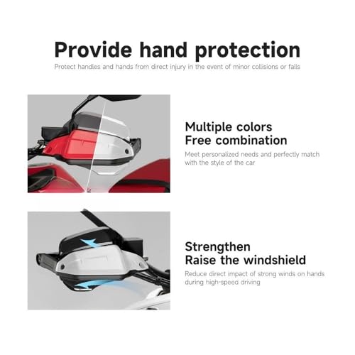 Pare-brise moto protection main compatible 368G avec leviers frein - 7