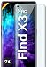 Produktbild moex Full Screen Panzerglas kompatibel mit Oppo Find X3 Neo - Schutzfolie randlos, ganzer Bildschirm, Curved 3D Schutzglas Folie, Clear 2X Klar