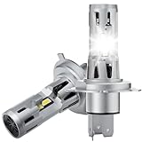 BNCZDOJO 2Pcs H4 Led Light Turbo Bulb 6000K 27000LM CSP Chip 500W High Low Beam LED Car Headlight Plug&Play...