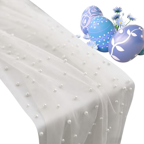 Chemin de table en tulle perlé pour sublimer votre buffet de fête - 6