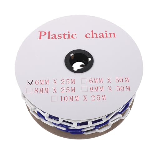 Chaîne de barrière allée 25M COLLBATH en plastique léger pour balisage