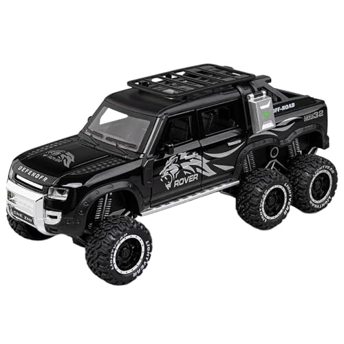 Image of 6X6 Defender Toy Car Diecast Metal Model Toy Car for Kids Boy Girl Alloy Pull Back with Sound and Light Gift Collectible