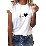 ❤Nota: La ropa es de talla asiática, se recomienda tratar de comprar una talla más grande.blusa de manga corta despeje blusa suelta blusa casual blusa de enfermería blusa de verano para mujeres blusa de la oficina blusa blusa linda Carnaval blusa retro más el tamaño blusa con volantes para mujer blusa floral botón de mujer blusa de manga corta blusa de manga corta para mujer blusa para mujer elegante túnica blusa boho blusa blusa vintage blusa de algodón blusa con cuello en v