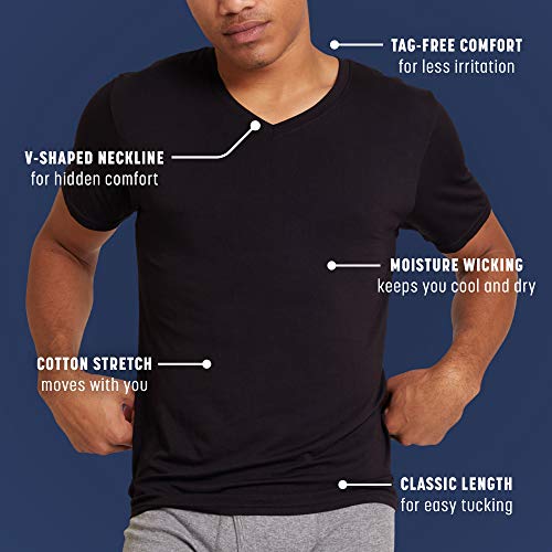 Gildan Stretch Cotton T-Shirts for Men, Multipack