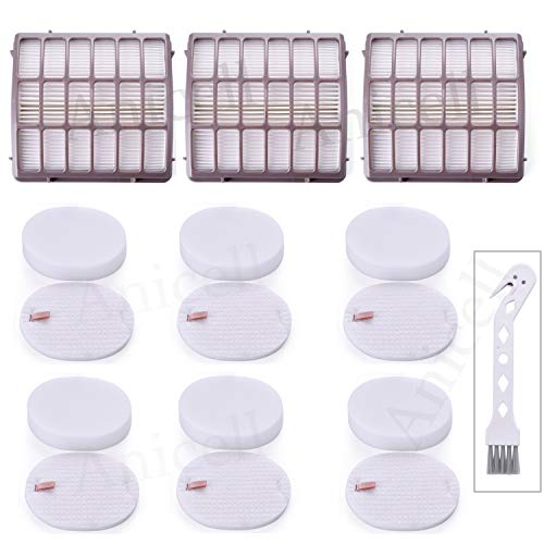 Anicell Navigator Professional Replacement Shark NV70, NV80, UV420 Vacuum Cleaner-Part # XFF80 & XHF80, Includes 1 HEPA Plus 2 Foam & Felt Filter Kit