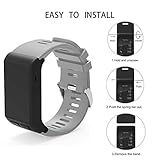 ※ Einfach zu montieren und zu entfernen durch Schraubenzieher; passt genau und sicher an Garmin Vivosmart HR Tracker.