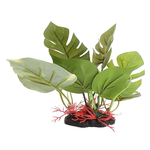 BESPORTBLE 水族館用人工水草装飾 フェイクアクアリウムプラント 魚の隠れ家 飼育環境に 淡水 海水対応のリアルなシミュレーション植物