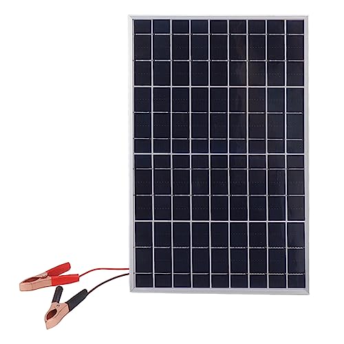 Panel solar 15W 18 V Kit de cargador solar policristalino de alta eficiencia con clip para automóviles marino marino marino al aire libre para acampar de aluminio liviano marco de