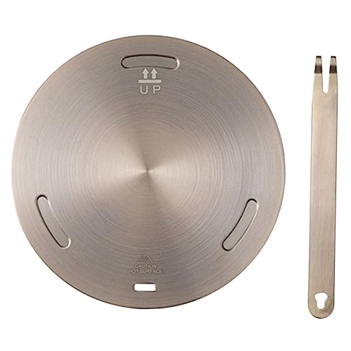 UKCOCO 1Juego Difusor de Calor Inoxidable para Cocción Estufa Eléctrica y Gas Adaptador de Placa de Inducción Radiador Material Duradero para Cacerolas