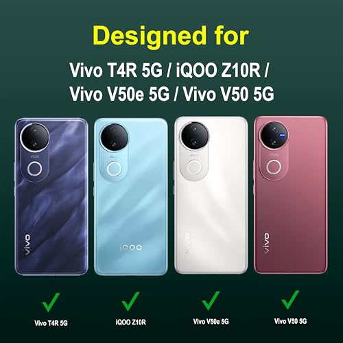 Image of Zapcase Back Case Cover for Vivo T4R 5G | Compatible for Vivo T4R 5G Back Cover | Liquid Silicon Magic Case with Camera Protection | Dark Green