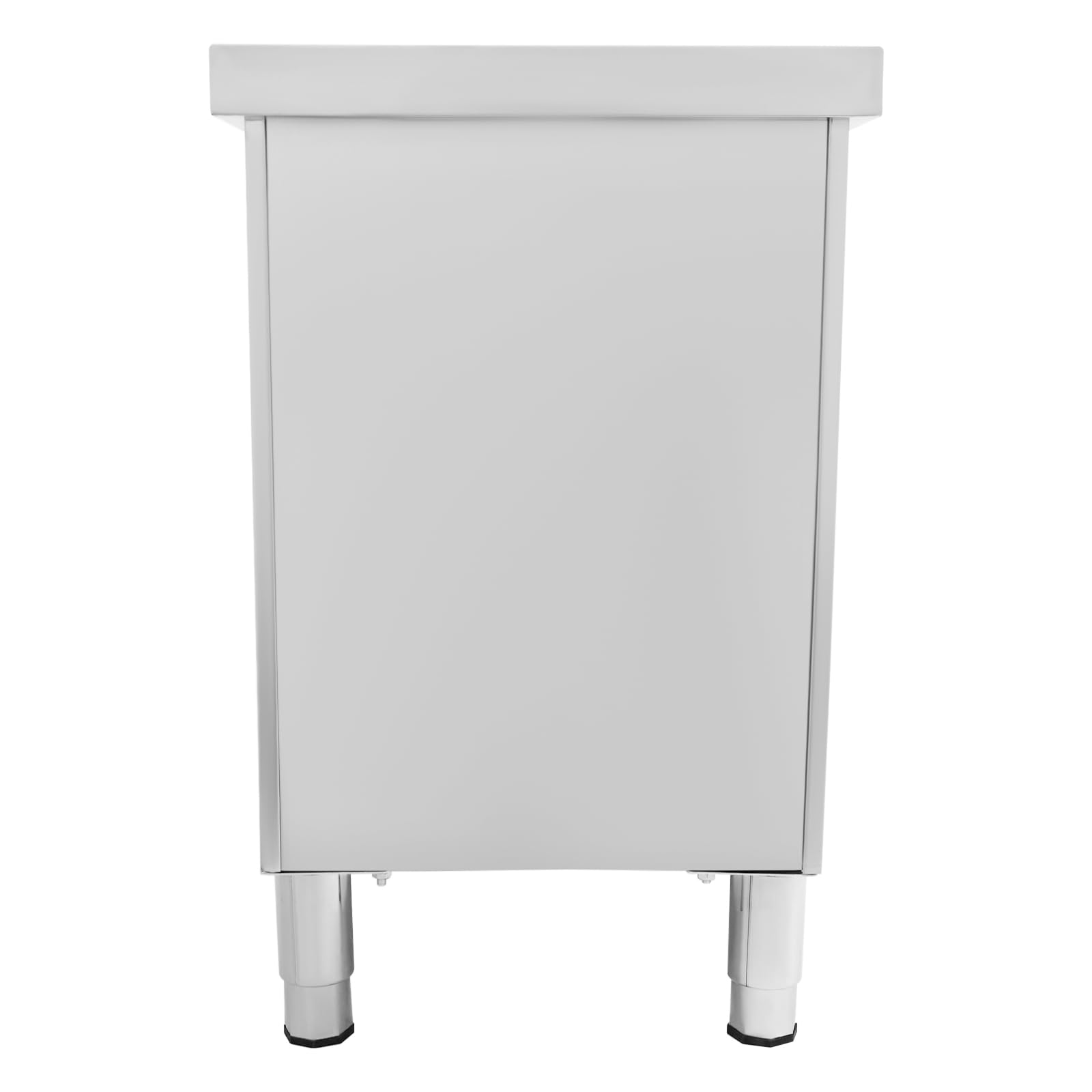 Armadio da lavoro con ante scorrevoli, in acciaio inox, con armadio, 120 x 50 x 95 cm, in acciaio inox, per cucina, ristorante, officina e garage