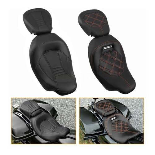 Asiento de motocicleta Touring Road King Street Glide Classic 2009-2022 6