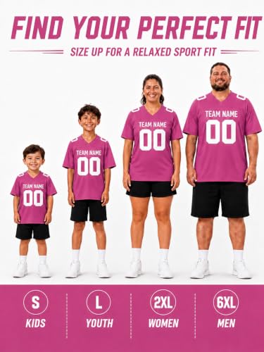 Image of Custom Replica Football Jersey with Name Number Logo