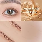 KYDA Single Matte Eyeshadow, Nude Beige Brown Eyeshadow, Ultra-fine Smooth Powder, Lightweight Blendable Formula, Daily Matte Eyes Makeup, Milk Tea - Image 2