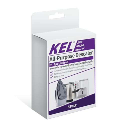 KEL - All Purpose Descaler Sachets - 5x 50g Sachets for Kettles, Coffee Machines, Irons, Shower Heads & More - Fast Limescale Remover - Eco-Friendly