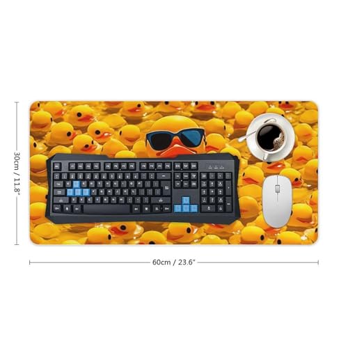 Yellow Ducky Desk Pad Protector Large Waterproof Desk Mat miniatura 2