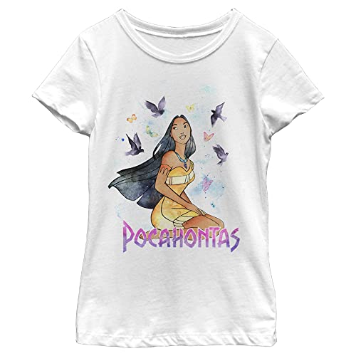 T-shirt Disney Princesses blanc en taille XL pour fille ado à manches courtes