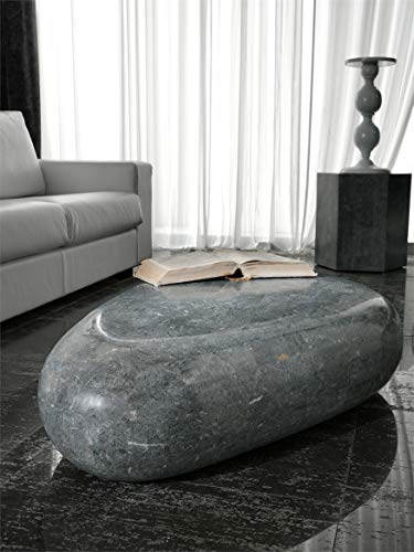 Stone Home Furniture, Mesa de salón Moderna Base Ovalada de Madera...